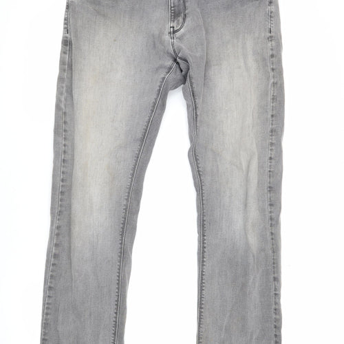 Marks and Spencer Grey Regular Fit Men's Jeans 34W 31L