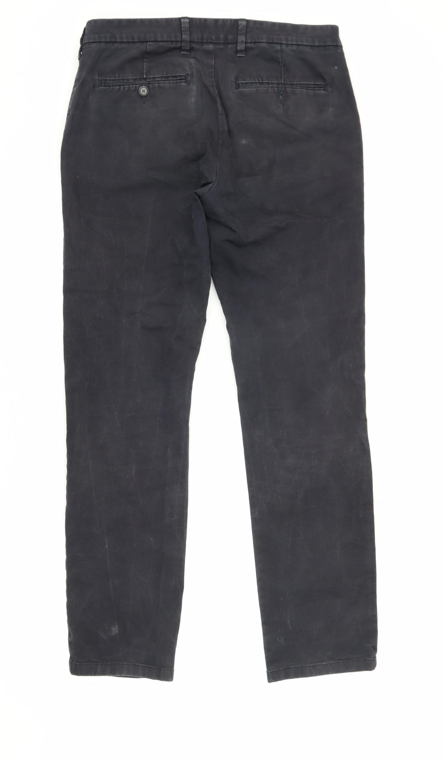 Marks and Spencer Men's Black Slim Fit Chinos 32 Waist