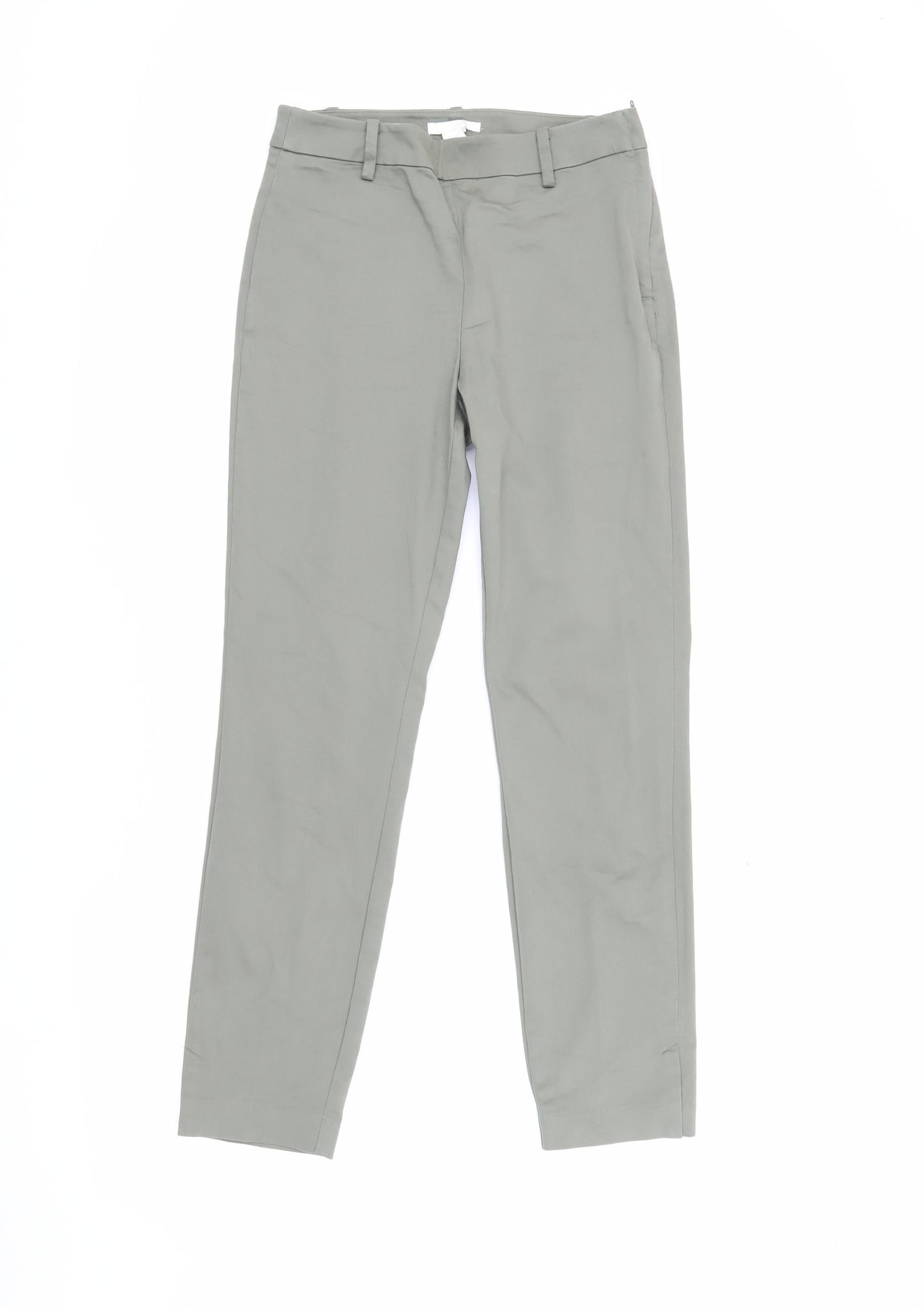 H&M Women Green Chino Trousers Size 8