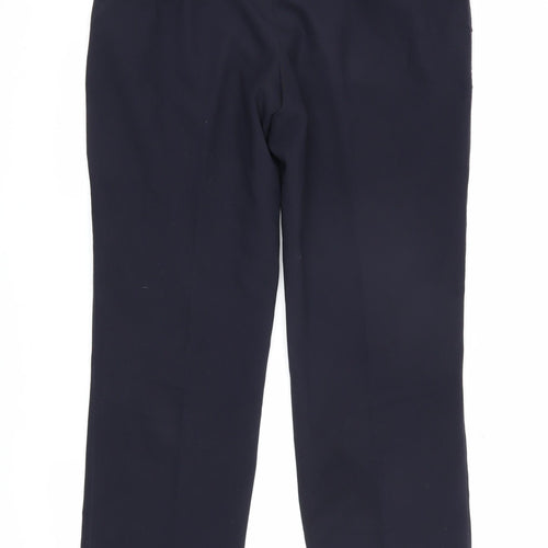 Marks and Spencer Men's Blue Dress Pants, Size L, Regular Fit