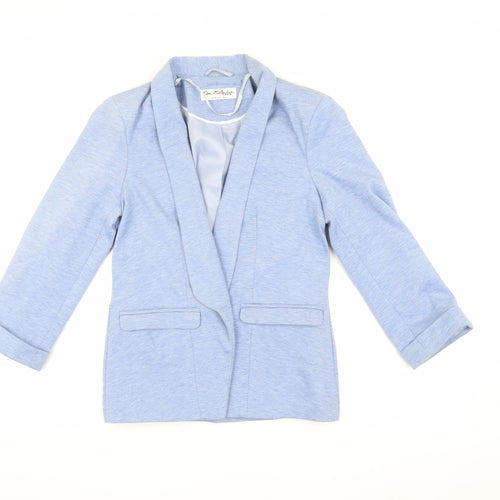 Miss Selfridge Blue Shawl Blazer UK 10 Women's Casual Jacket