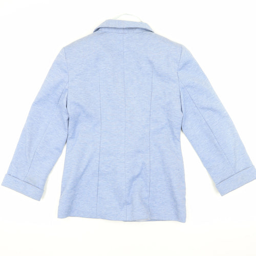 Miss Selfridge Blue Shawl Blazer UK 10 Women's Casual Jacket