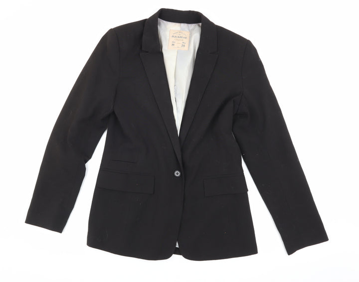 Pull & Bear Women's Black Blazer Size 10 - Business Casual