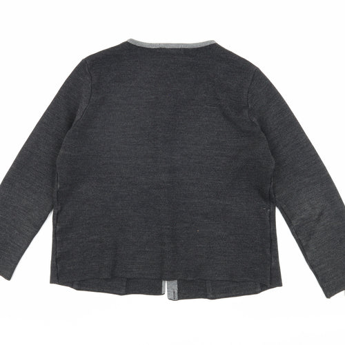 Marks & Spencer Women's Grey Wool Cardigan Size 28