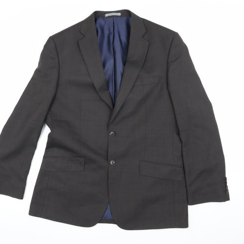 Marks and Spencer Men's Brown Wool Suit Jacket 40R