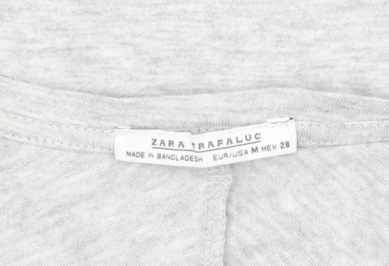 Zara Women’s Grey Basic Cotton T-Shirt Size 12