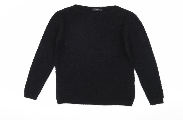 DIVAS Women's Black Pullover Jumper XL