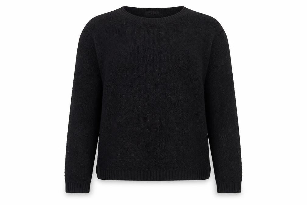 Front view of DIVAS Women's Black jumper XL