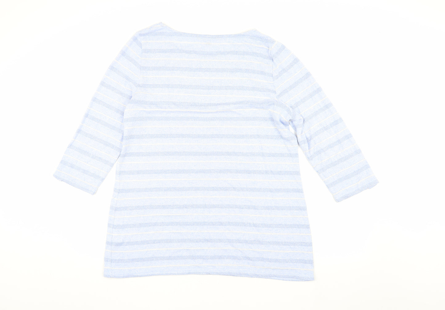 Bonmarché Women's Blue Striped Pullover Jumper, Size 18