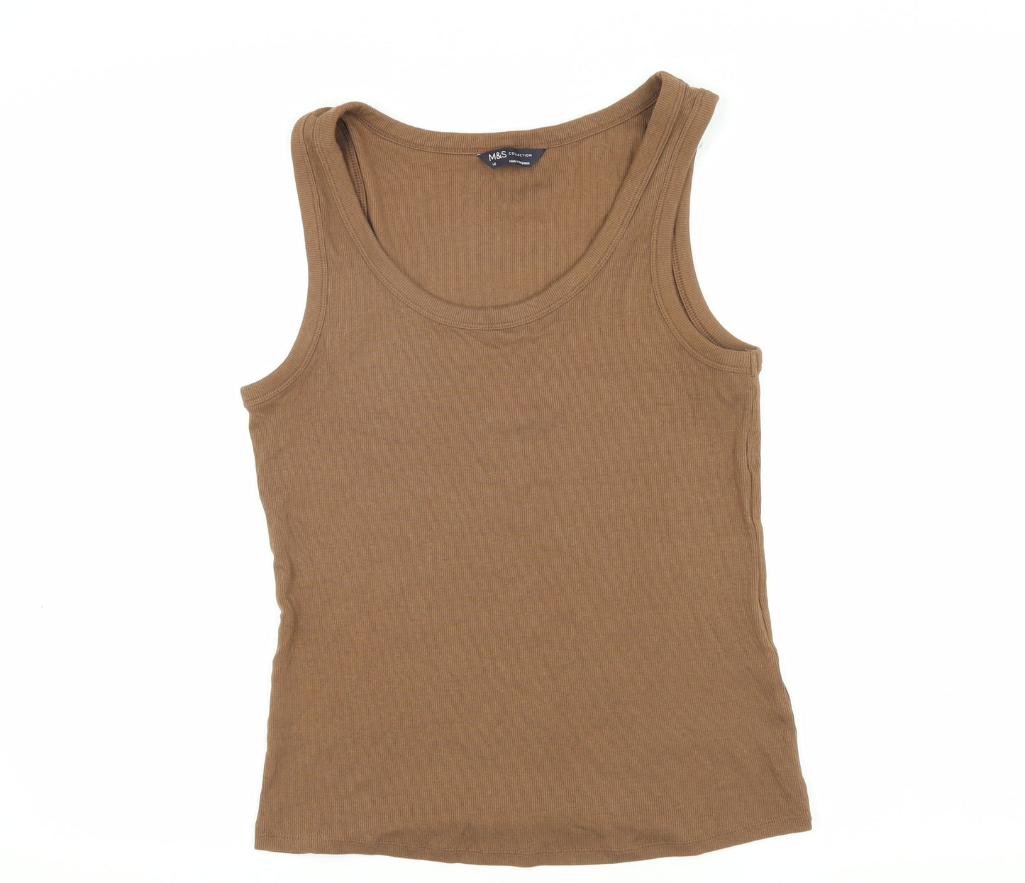 Marks and Spencer Brown Women's Tank Top Size 16