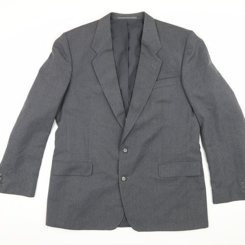 Sovrano Men's Grey Blazer, 44 Long, Formal, Excellent