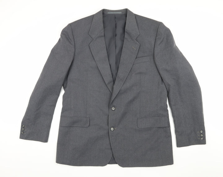 Sovrano Men's Grey Blazer, 44 Long, Formal, Excellent