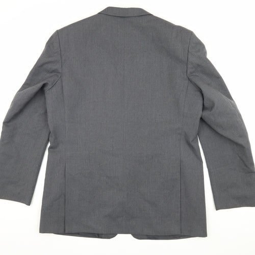 Sovrano Men's Grey Blazer, 44 Long, Formal, Excellent