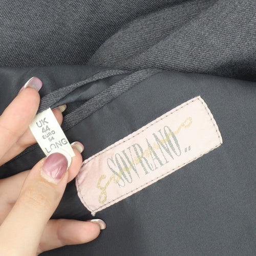 Sovrano Men's Grey Blazer, 44 Long, Formal, Excellent