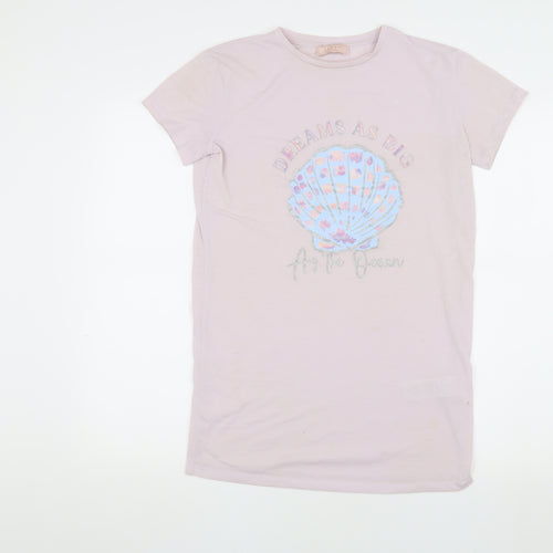 Lipsy Girls Pink Graphic T-Shirt 11-12 Years Casual Wear