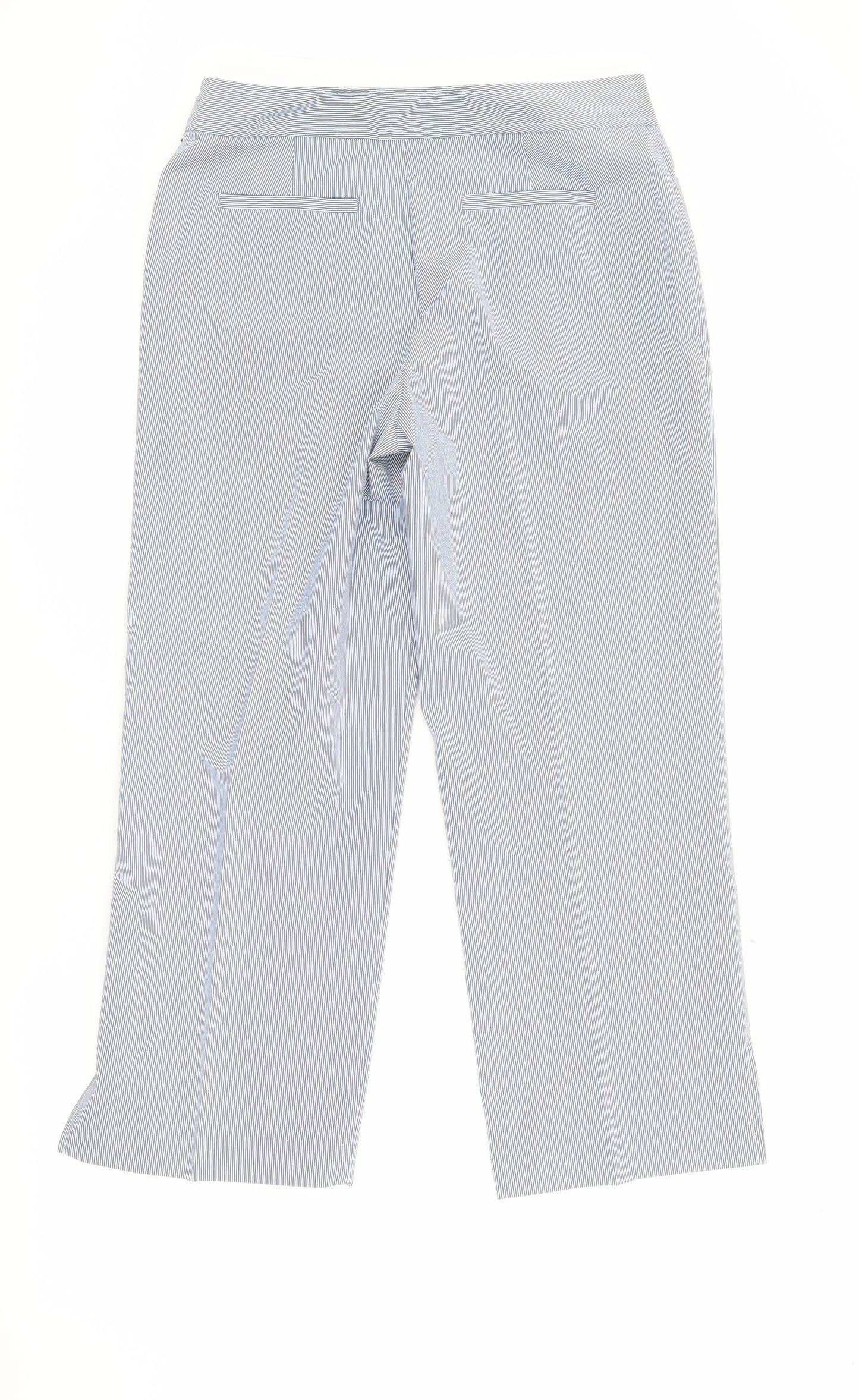 Ingredients Women's Blue Striped Trousers Size 4