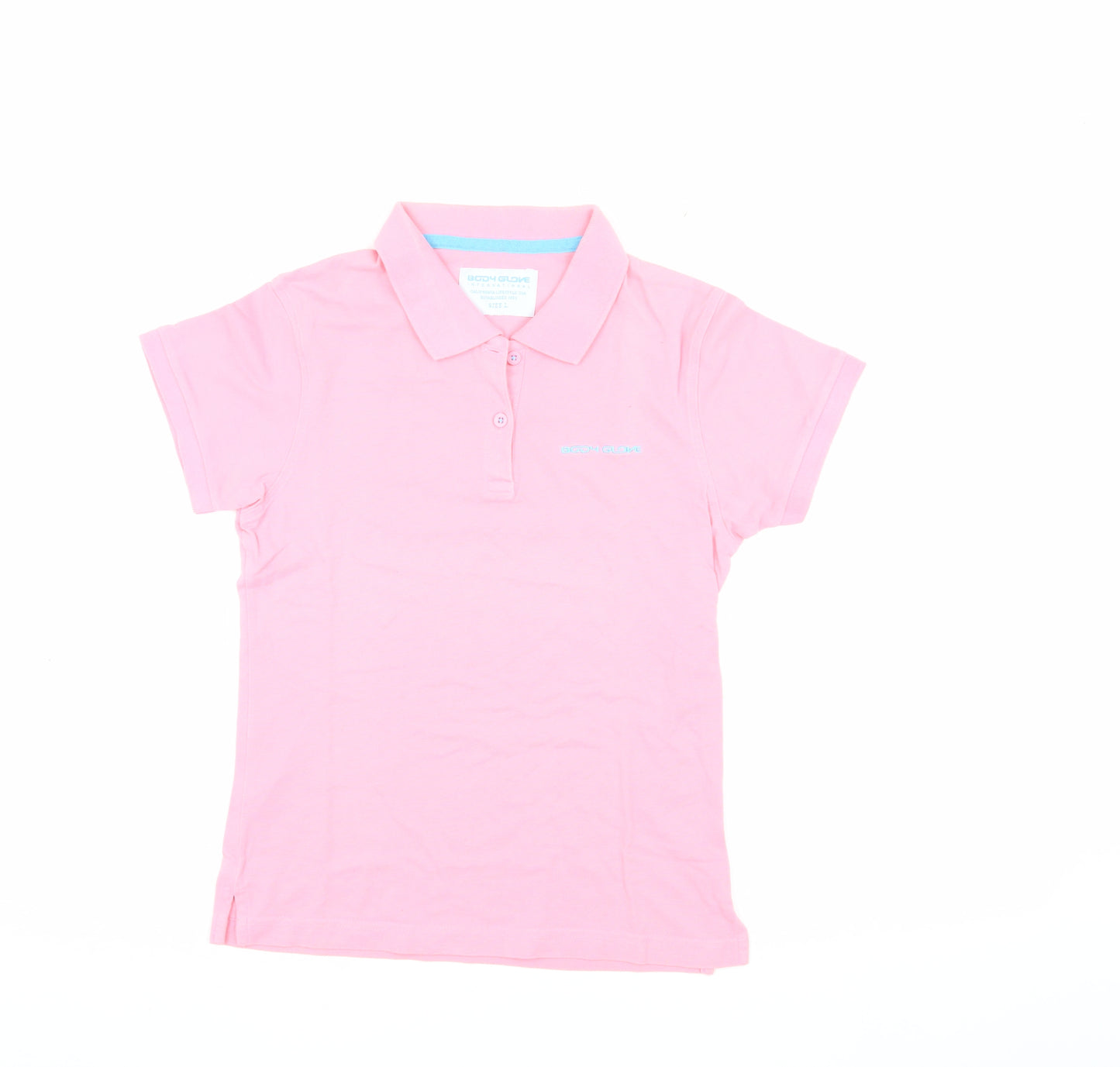 Body Glove Boys Pink Polo Shirt L Basic Summer