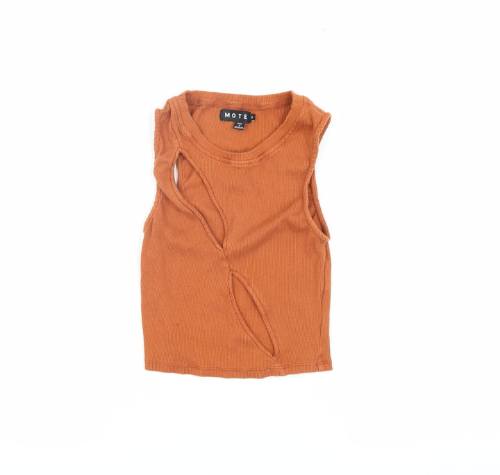 Motel Women’s Orange Tank Top Size S