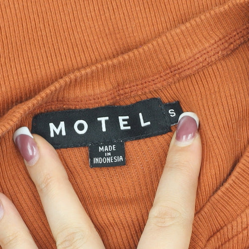 Motel Women’s Orange Tank Top Size S