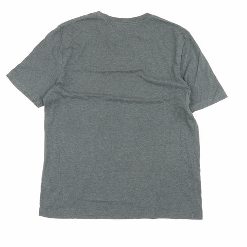 Marks and Spencer Grey Cotton T-Shirt, Unisex L, Casual Style