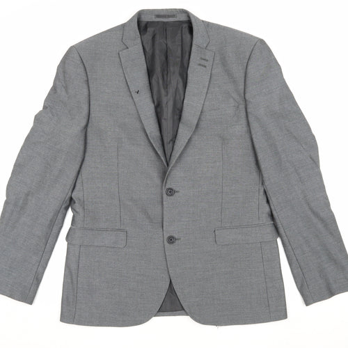 Next Men's Grey Classic Blazer, Size 42 Regular