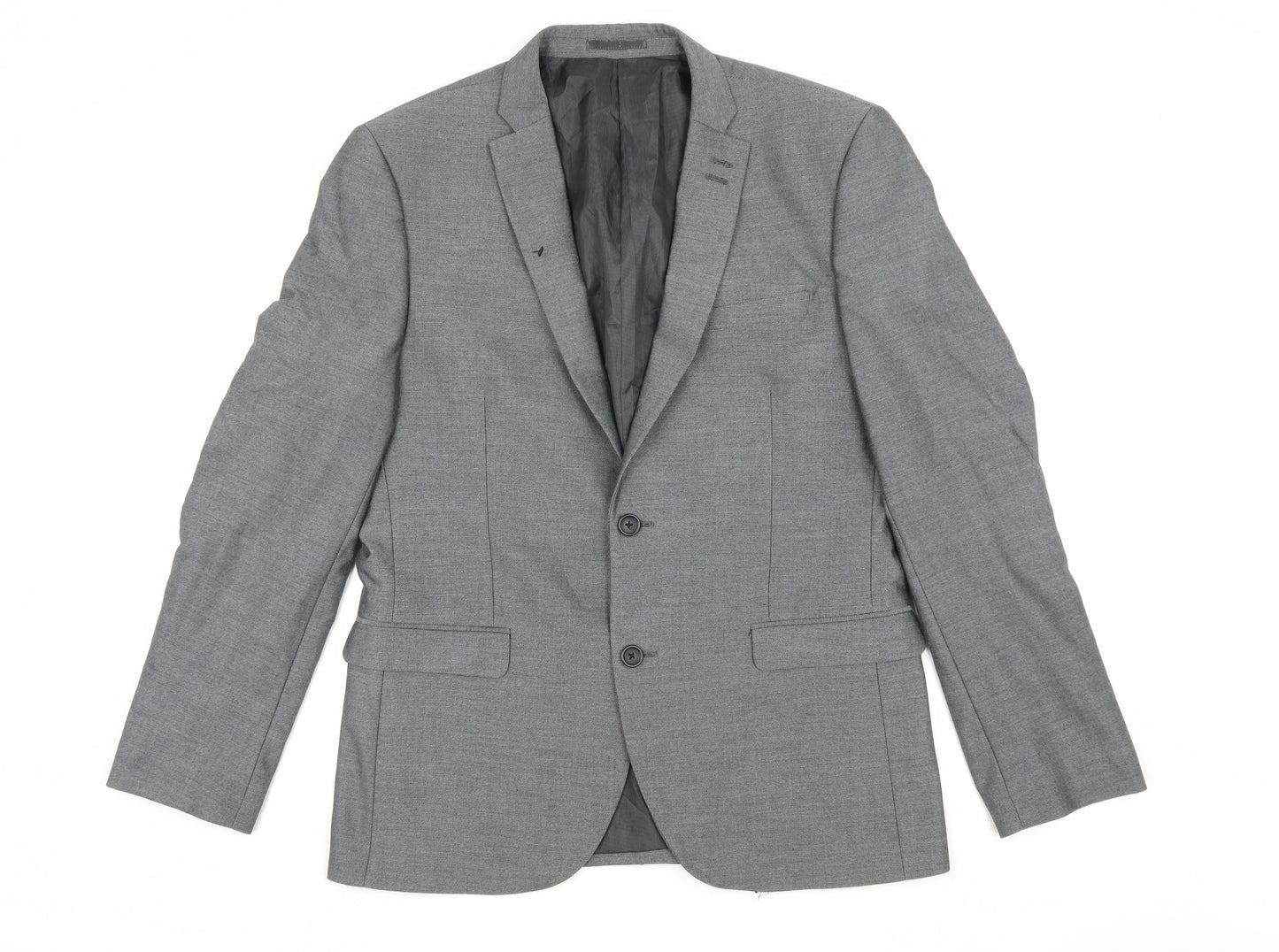 Next Men's Grey Classic Blazer, Size 42 Regular