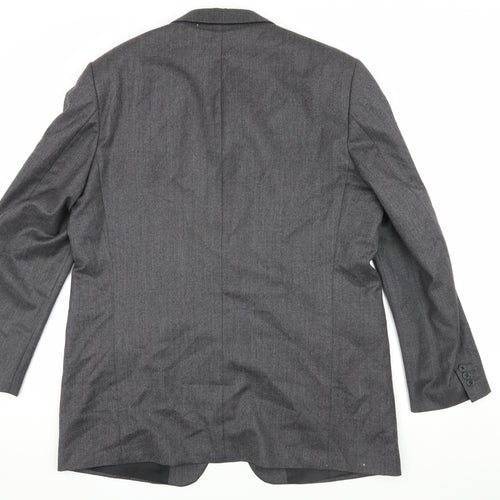 Marks and Spencer Men's Grey Wool Blazer 46L
