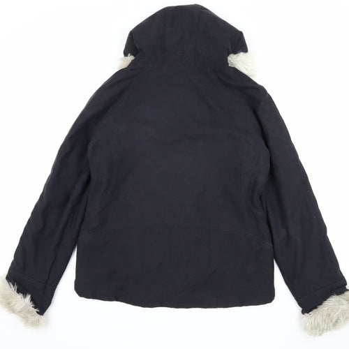 Marks and Spencer Women's Black Parka Jacket Size 14