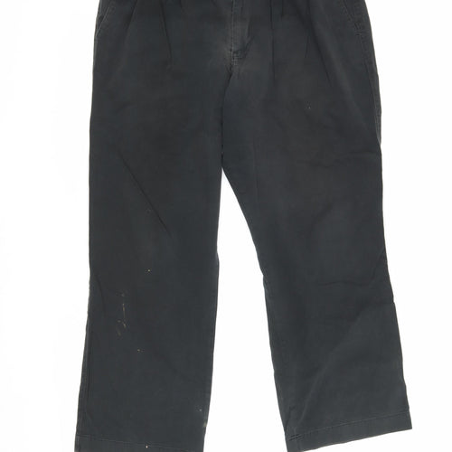 Marks and Spencer Men's Black Trousers, 38 Waist