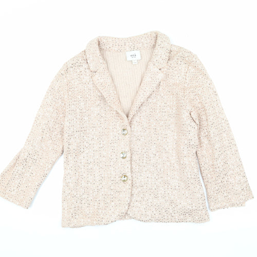 Eci Women’s Beige Blazer L with Sequins