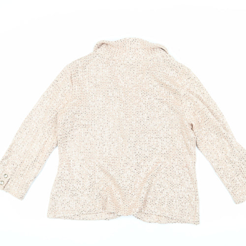 Eci Women’s Beige Blazer L with Sequins