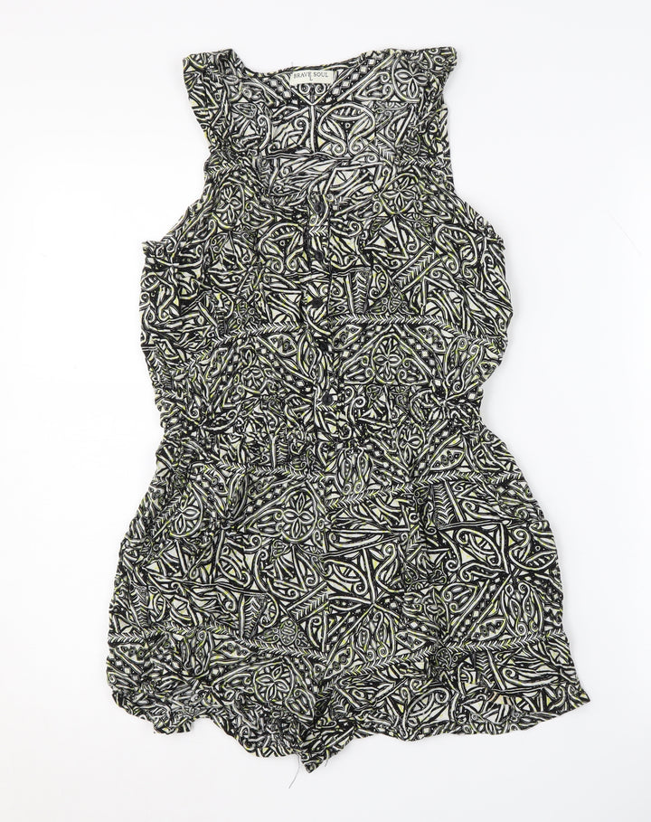 Brave Soul Women's Multicoloured Playsuit Large