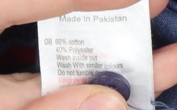 Pierre Cardin Men's Blue Striped Polo Shirt S