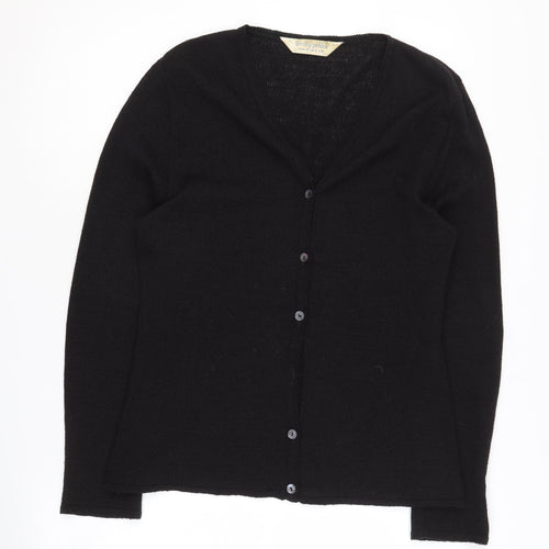 Dorothy Perkins Black V-Neck Cardigan - Women UK 16