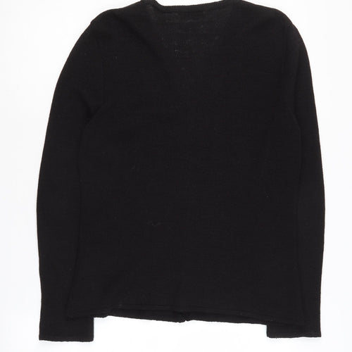 Dorothy Perkins Black V-Neck Cardigan - Women UK 16