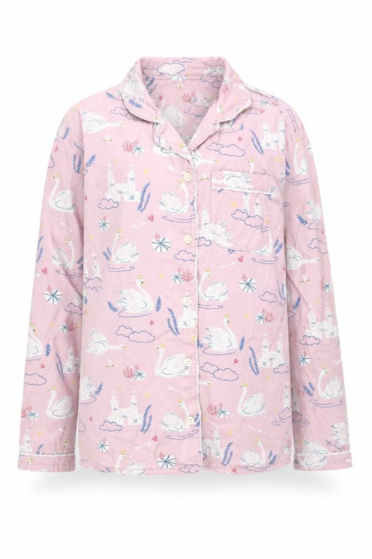 John Lewis Girls Pink Pyjama Top, 10 Years, Fairytale Print