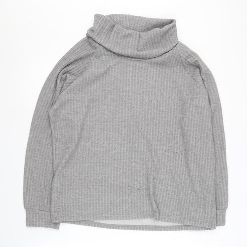 Klass Women's Grey Roll Neck Pullover Jumper XL