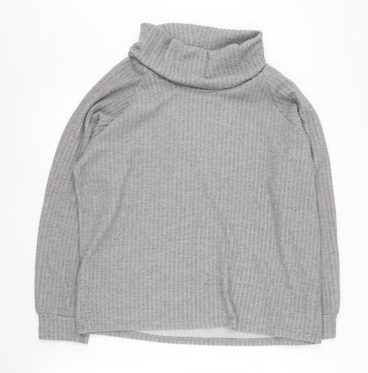 Klass Women's Grey Roll Neck Pullover Jumper XL