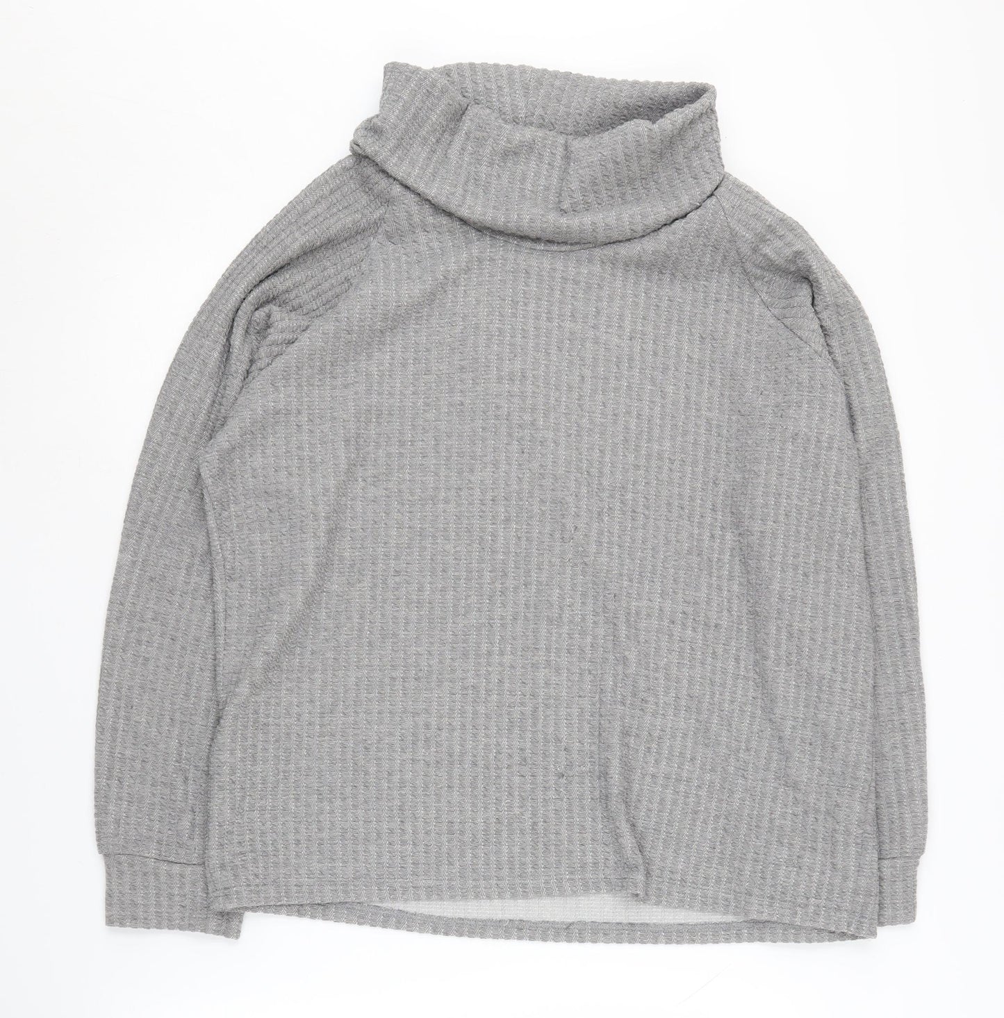 Klass Women's Grey Roll Neck Pullover Jumper XL