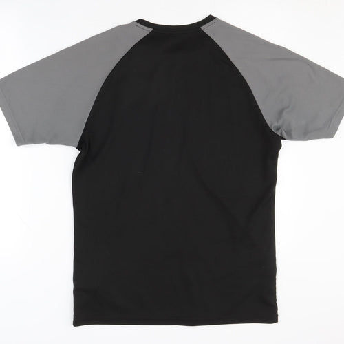 Puma Men's Black Short Sleeve Active Shirt, M