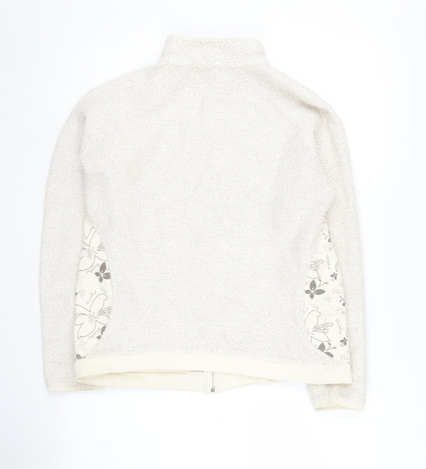 Weird Fish Women's White Full Zip Jacket M