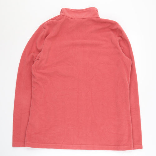 Regatta Women's Pink 1/4 Zip Polyester Sweatshirt Size 14