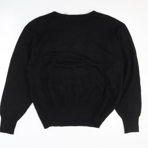 Liz Claiborne Women's Black L Sequined Pullover Jumper