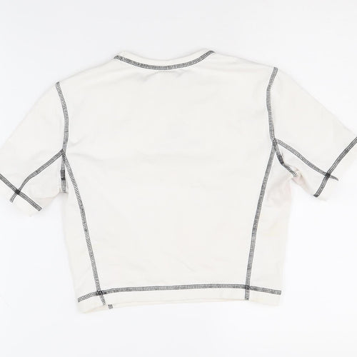 Champion Women's White Basic T-Shirt, S, Casual