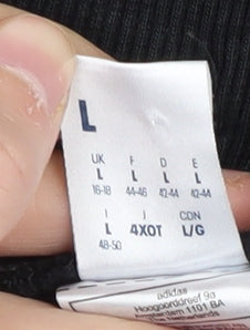 Reebok Women's Black Jogger Trousers, Size L, Activewear