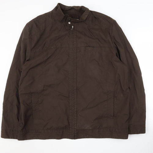 Rocha John Rocha Men's Brown 2XL Basic Jacket Nylon