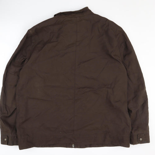 Rocha John Rocha Men's Brown 2XL Basic Jacket Nylon