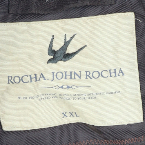 Rocha John Rocha Men's Brown 2XL Basic Jacket Nylon