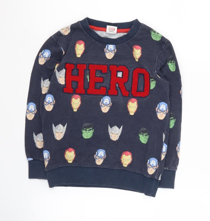 Marvel Boys Multicoloured 6-7 Years Superhero Pullover Sweatshirt