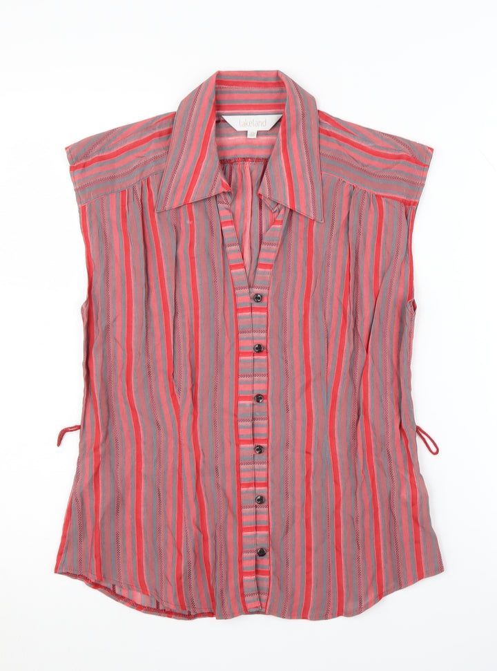 Lakeland Women's Multicoloured Blouse Size 12 Sleeveless